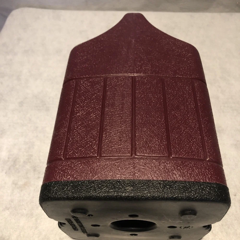Coleman Propane Lantern Case Red Plastic Two Piece Made In USA Camping Gear Used